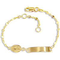 bracelet child With Plate 18 kt Gold jewel GioiaPura Oro 750 GP-S201946