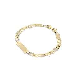 bracelet child With Plate 18 kt Gold jewel GioiaPura Oro 750 GP-S204843