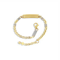bracelet child With Plate 18 kt Gold jewel GioiaPura Oro 750 GP-S213005