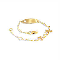 bracelet child With Plate 18 kt Gold jewel GioiaPura Oro 750 GP-S213412