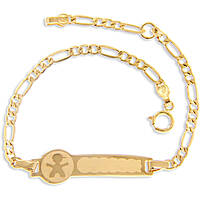 bracelet child With Plate 18 kt Gold jewel GioiaPura Oro 750 GP-S223858