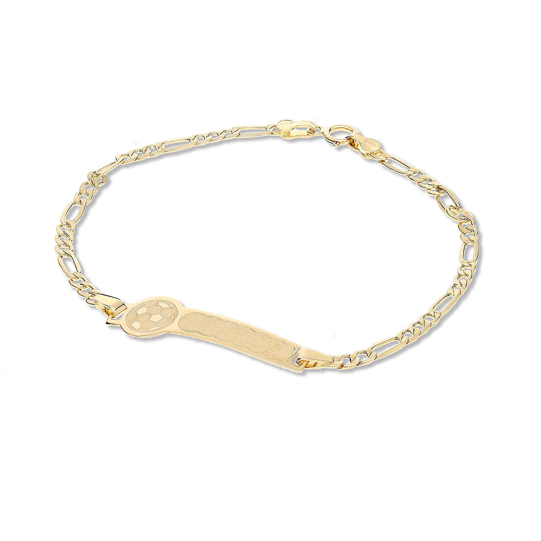 bracelet child With Plate 18 kt Gold jewel GioiaPura Oro 750 GP-S223860