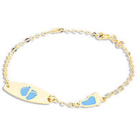 bracelet child With Plate 18 kt Gold jewel GioiaPura Oro 750 GP-S229899