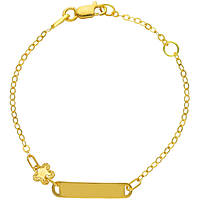 bracelet child With Plate 18 kt Gold jewel GioiaPura Oro 750 GP-S252895