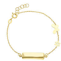 bracelet child With Plate 18 kt Gold jewel GioiaPura Oro 750 GP-S253932