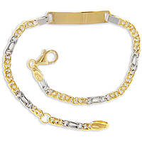 bracelet child With Plate 18 kt Gold jewel GioiaPura Oro 750 GP-SVBC060GB15T