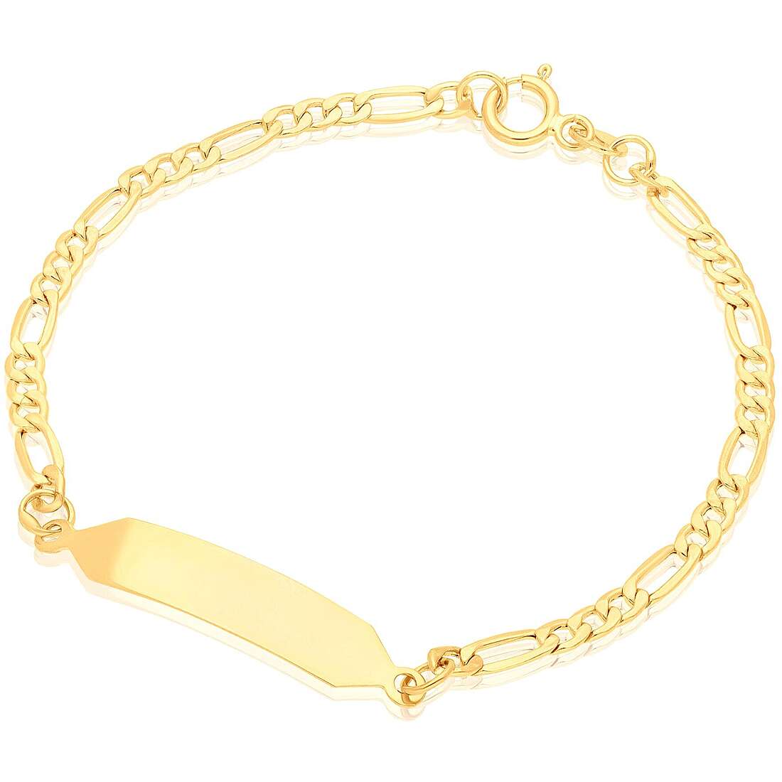 bracelet child With Plate 18 kt Gold jewel GioiaPura Oro 750 GP-SVFN060GGT15