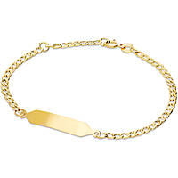 bracelet child With Plate 18 kt Gold jewel GioiaPura Oro 750 GP-SVGB060GGT15