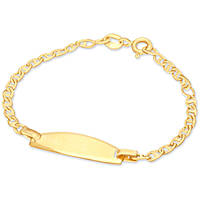 bracelet child With Plate 18 kt Gold jewel GioiaPura Oro 750 GP-SVTP060GGT1