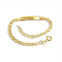 bracelet child With Plate 18 kt Gold jewel GioiaPura Oro 750 GP-SVTP080GGT16