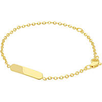 bracelet child With Plate 9 kt Gold jewel GioiaPura Oro 375 GP9-S162230