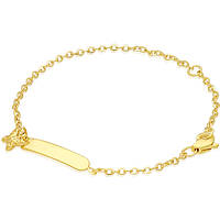bracelet child With Plate 9 kt Gold jewel GioiaPura Oro 375 GP9-S162231
