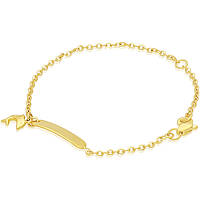 bracelet child With Plate 9 kt Gold jewel GioiaPura Oro 375 GP9-S162232