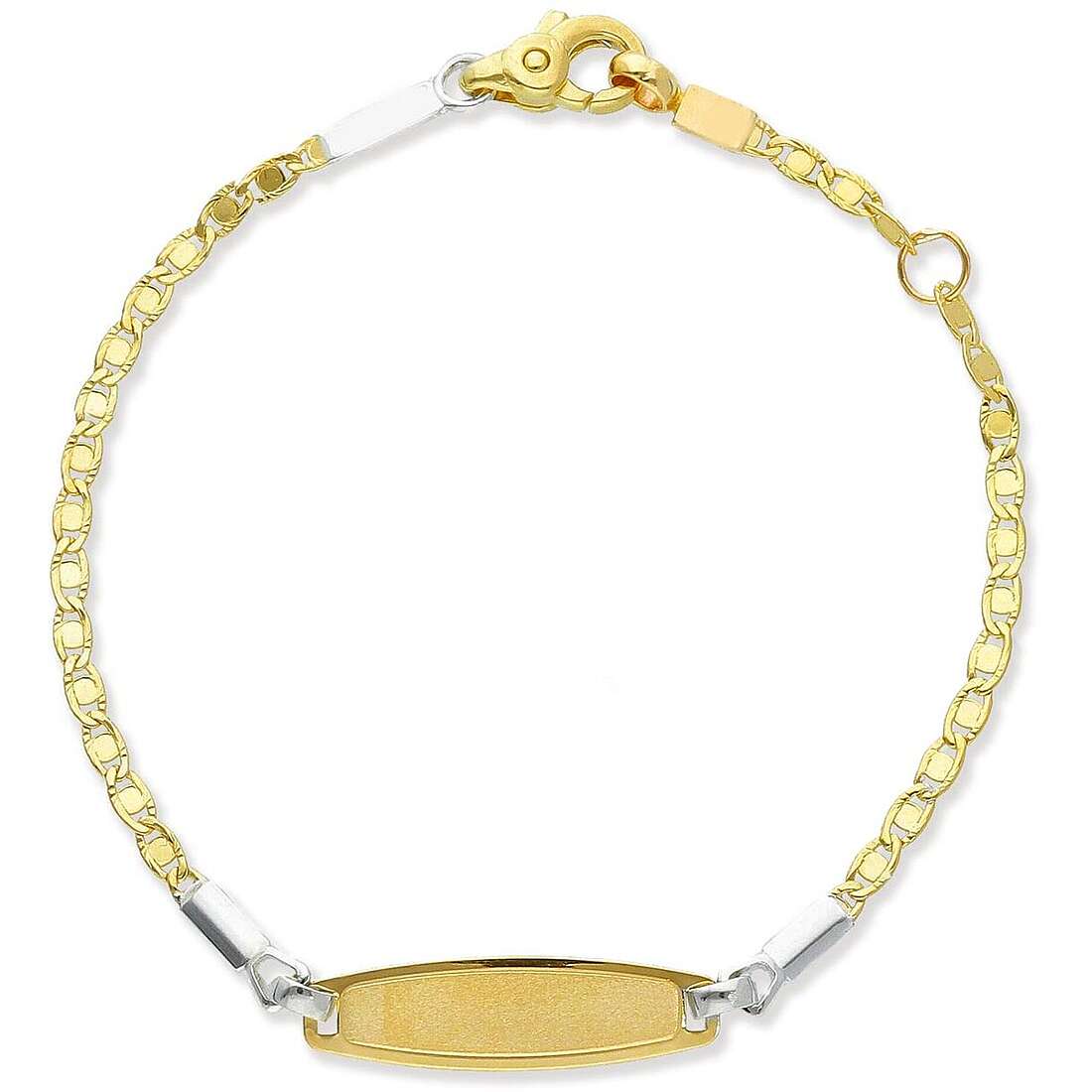 bracelet child With Plate 9 kt Gold jewel GioiaPura Oro 375 GP9-S166073