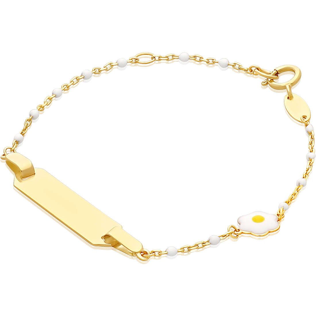 bracelet child With Plate 9 kt Gold jewel GioiaPura Oro 375 GP9-S254078