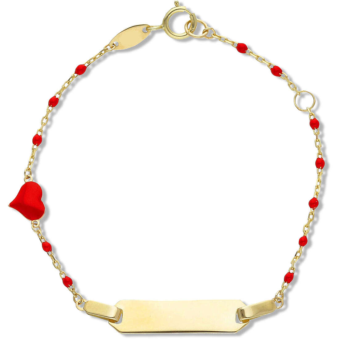 bracelet child With Plate 9 kt Gold jewel GioiaPura Oro 375 GP9-S254083