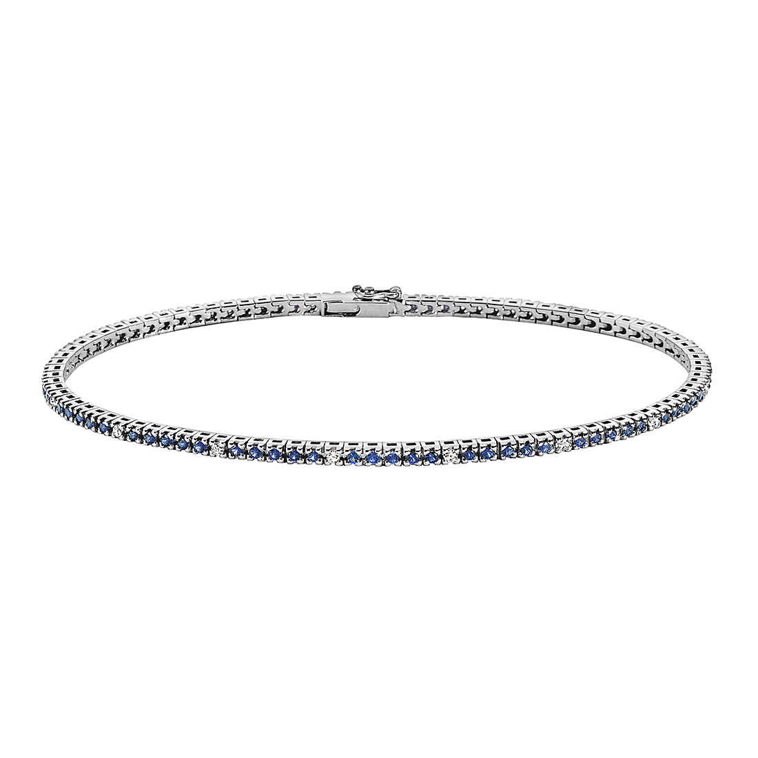 bracelet jewel Gold woman jewel Sapphire, Diamond BRT 303 M18