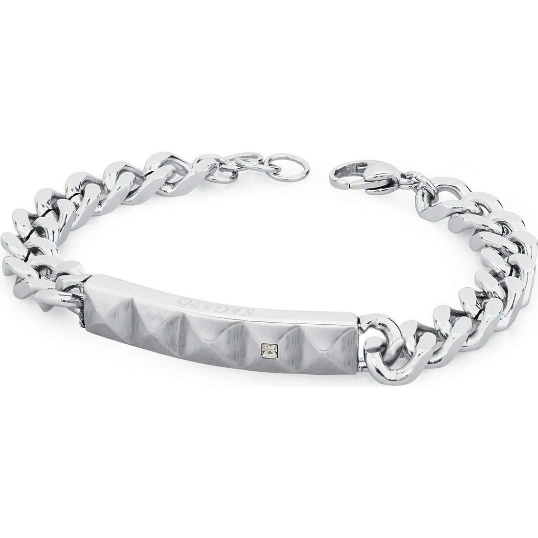 bracelet jewel Steel man jewel Crystals SAGAPOSCV11