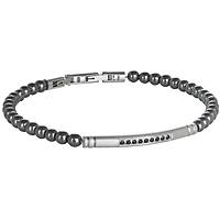 bracelet jewel Steel man jewel Zircons, Semiprecious ABR378