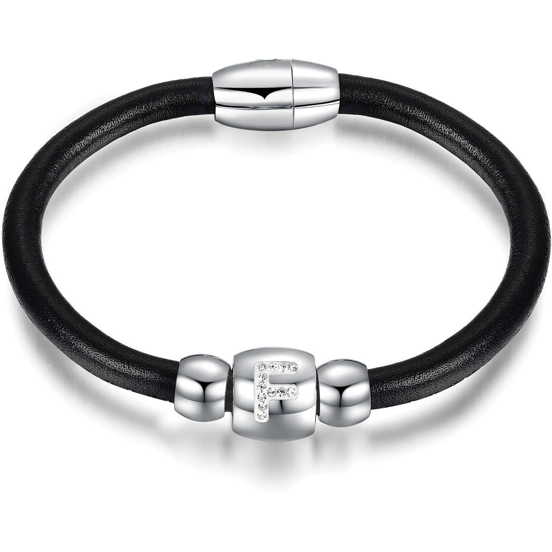 bracelet Leather woman jewel Crystals LBBK756