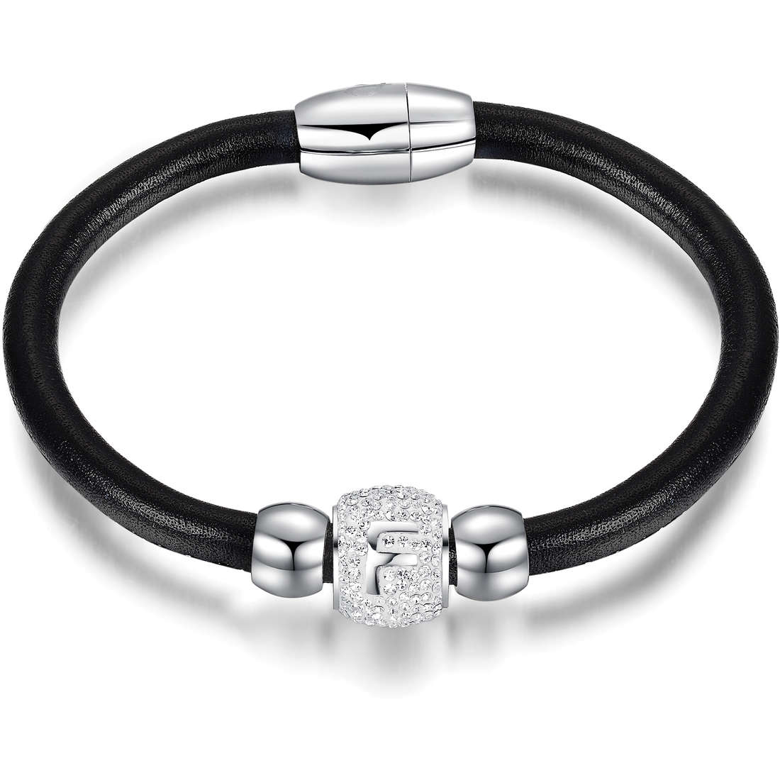 bracelet Leather woman jewel Crystals LBBK774