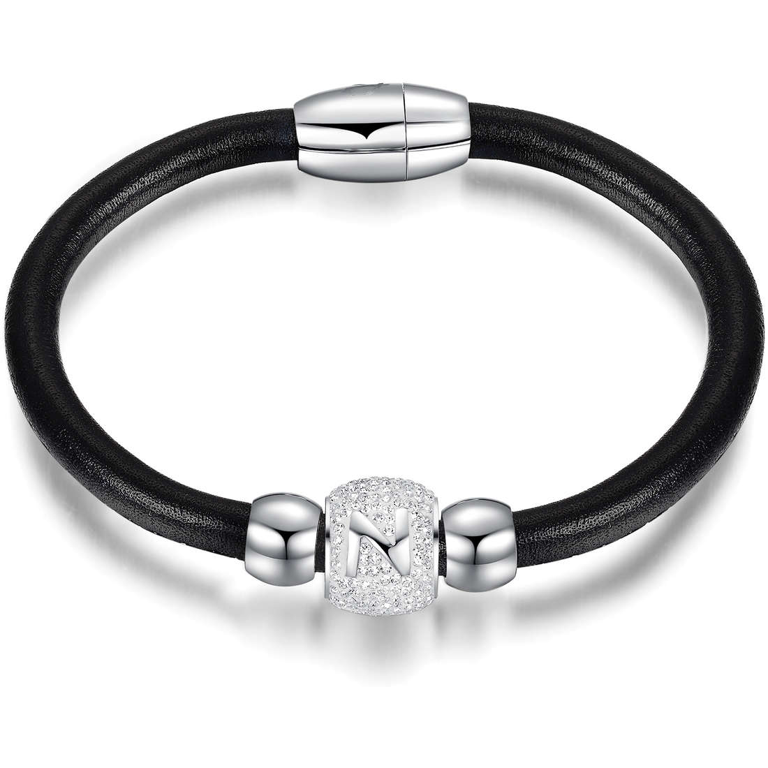 bracelet Leather woman jewel Crystals LBBK779