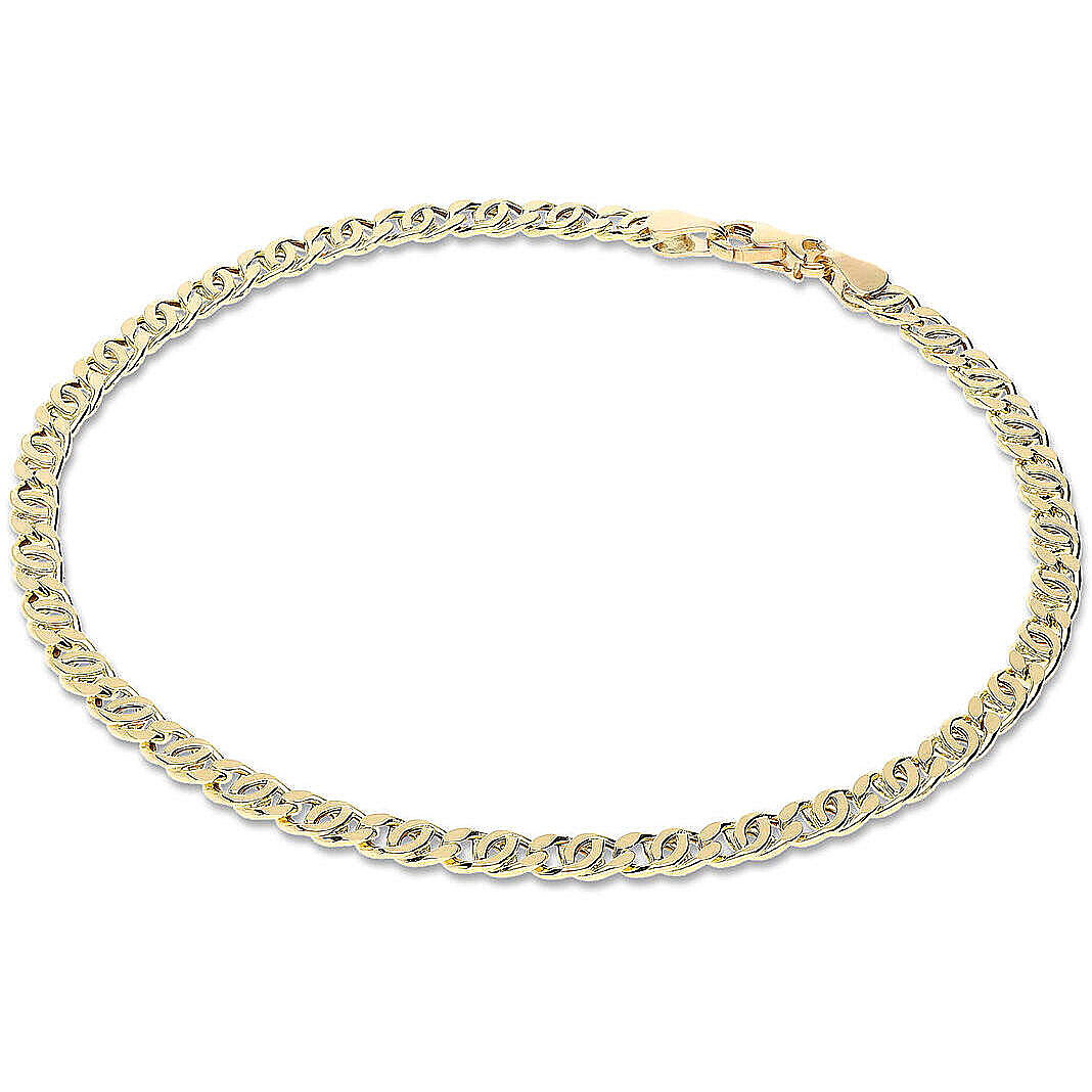 bracelet man Chain 9 kt Gold jewel GioiaPura Oro 375 GP9-S9MME080GG21