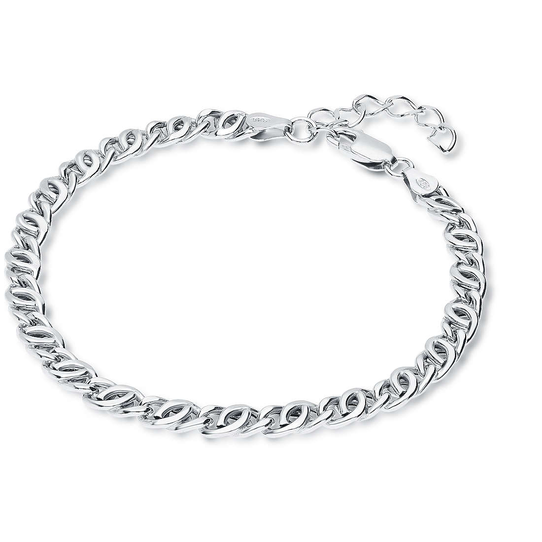 bracelet man Chain 925 Silver jewel GioiaPura lbOPV120MR-B
