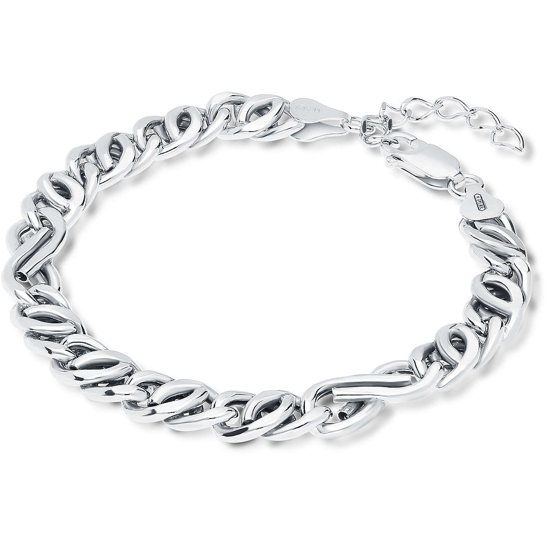 bracelet man Chain 925 Silver jewel GioiaPura lbOPVA180MR-B