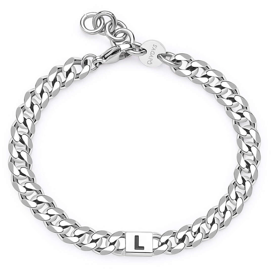 bracelet man jewellery Sagapò Monogram SMG22