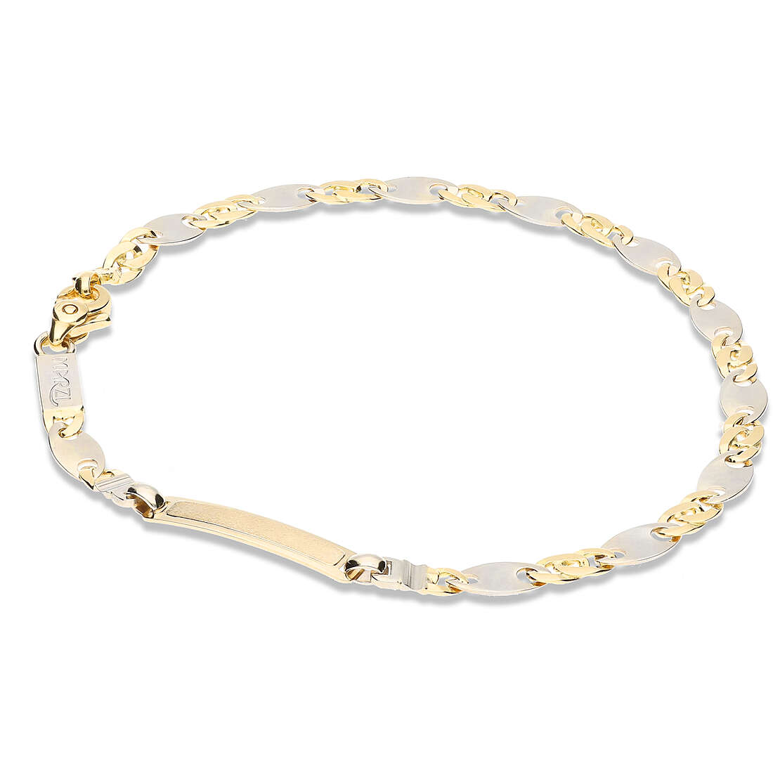 bracelet man With Plate 18 kt Gold jewel GioiaPura Oro 750 GP-S172763