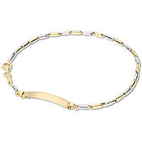 bracelet man With Plate 18 kt Gold jewel GioiaPura Oro 750 GP-SVIR224GBT21