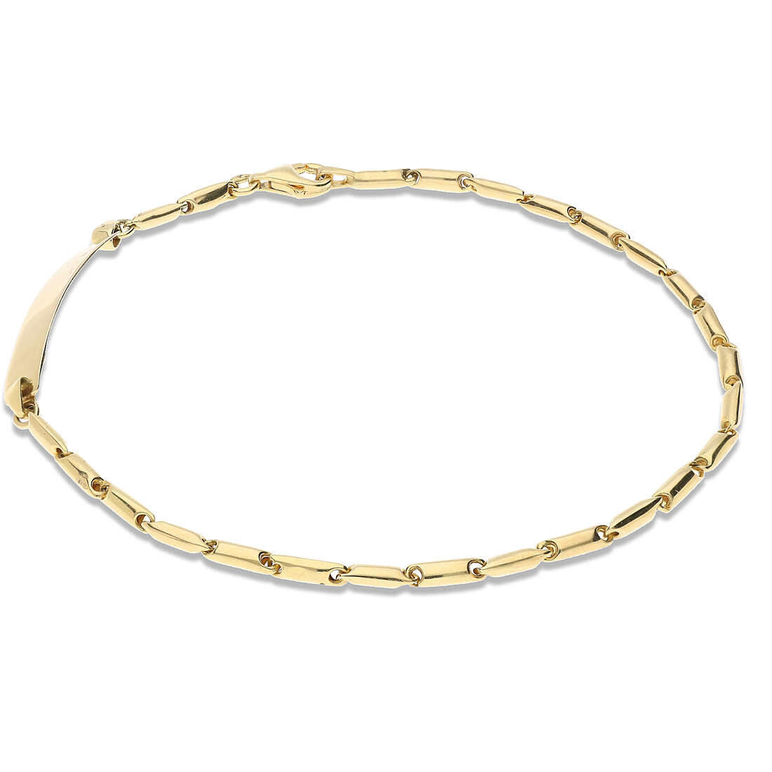 bracelet man With Plate 18 kt Gold jewel GioiaPura Oro 750 GP-SVIR224GG21T