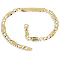 bracelet man With Plate 18 kt Gold jewel GioiaPura Oro 750 GP-SVTF100GGT2