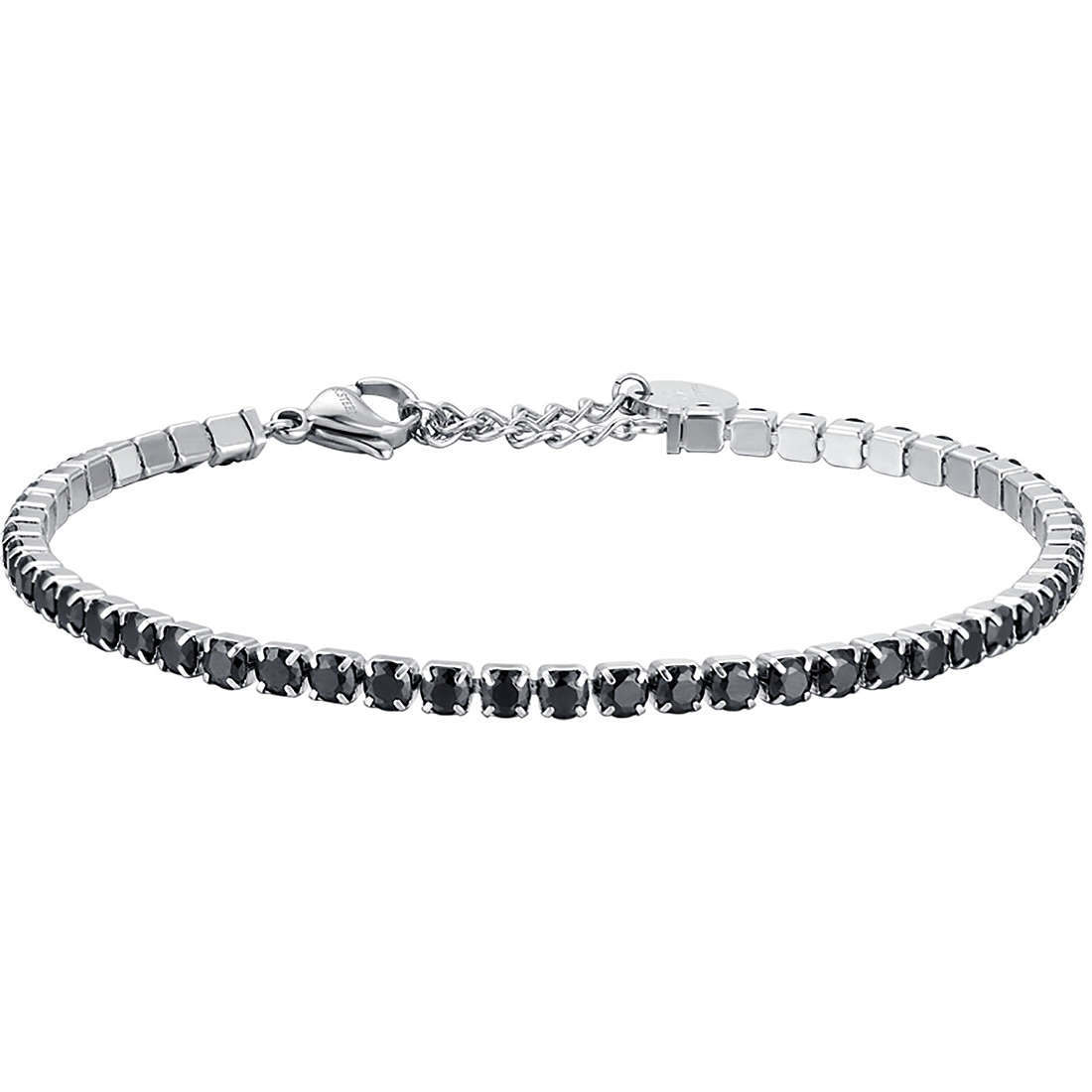 bracelet Steel man jewel Crystals BA1363