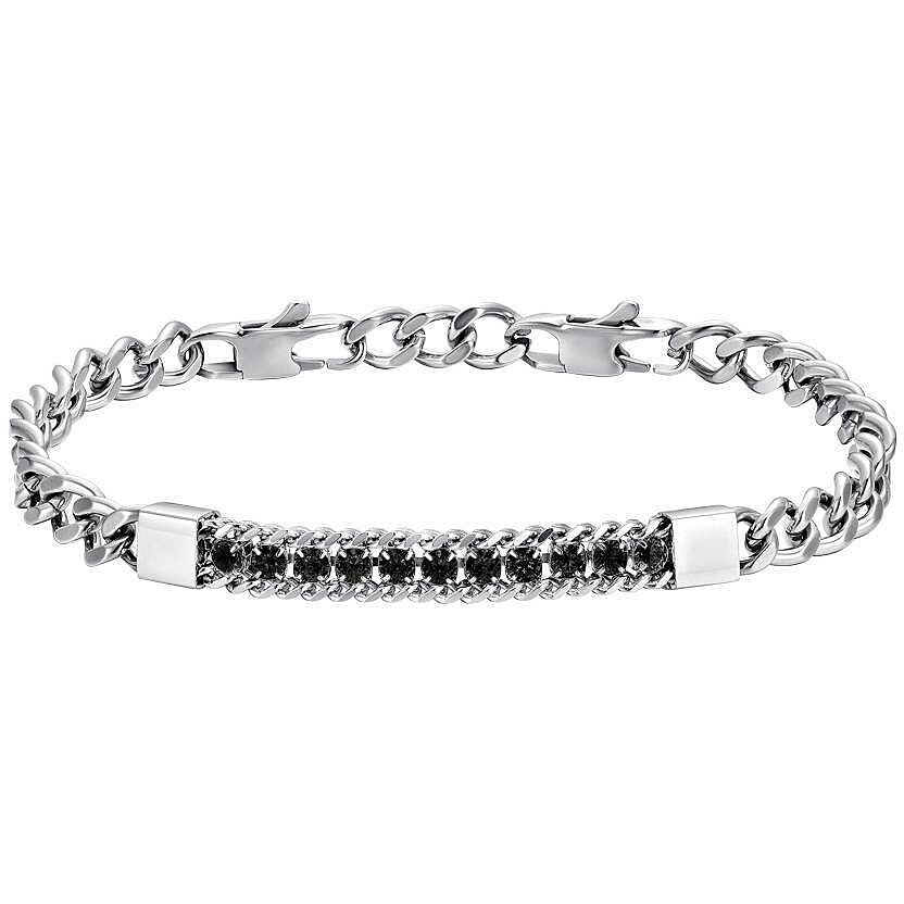 bracelet Steel man jewel Crystals BA1672
