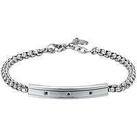 bracelet Steel man jewel Crystals BA1676