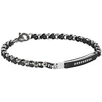 bracelet Steel man jewel Zircons ABR376N