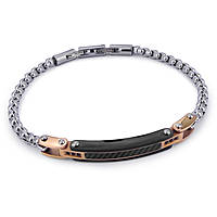 bracelet Steel man jewel Zircons ABR606