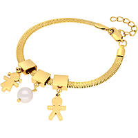 bracelet Steel woman jewel Synthetic Pearls FSY115BG