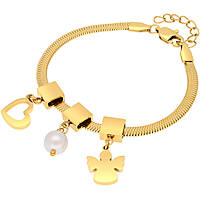 bracelet Steel woman jewel Synthetic Pearls FSY116BG