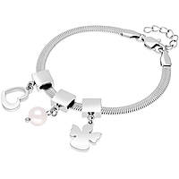 bracelet Steel woman jewel Synthetic Pearls FSY116BS