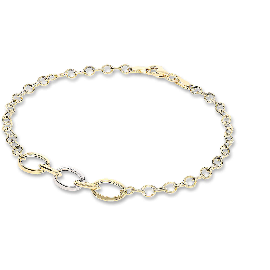 bracelet woman Chain 18 kt Gold jewel GioiaPura Oro 750 GP-S238046