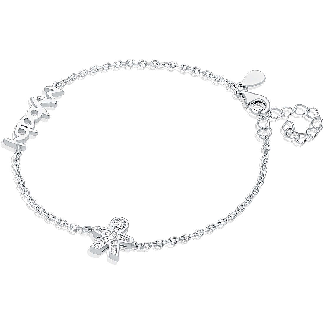 bracelet woman Chain 925 Silver jewel GioiaPura INS028BR315RHWH