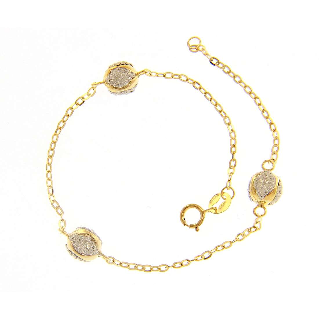 bracelet woman Charms/Beads 18 kt Gold jewel GioiaPura Oro 750 GP-S223598