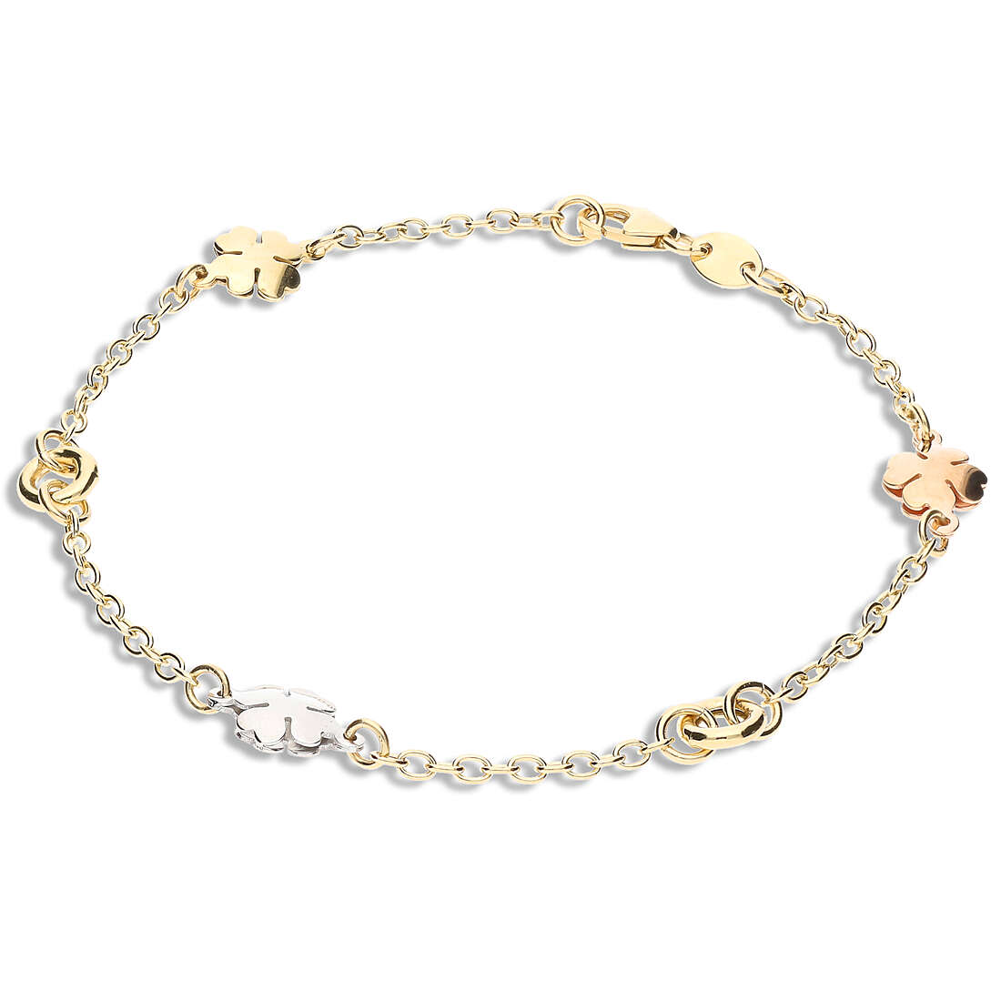 bracelet woman Charms/Beads 18 kt Gold jewel GioiaPura Oro 750 GP-S230470