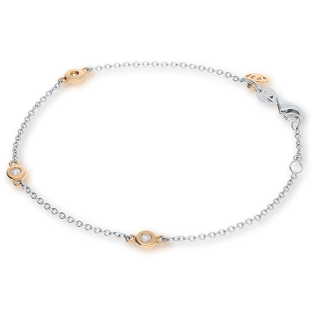 bracelet woman Charms/Beads 18 kt Gold jewel GioiaPura Oro e Diamanti GIDBRCPL-09