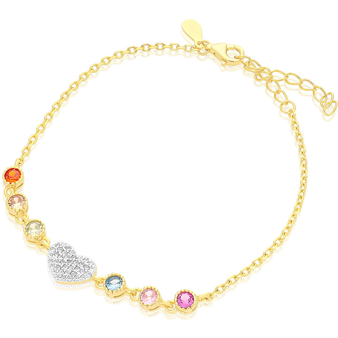 bracelet woman Charms/Beads 925 Silver jewel GioiaPura INS028BR344PLMU