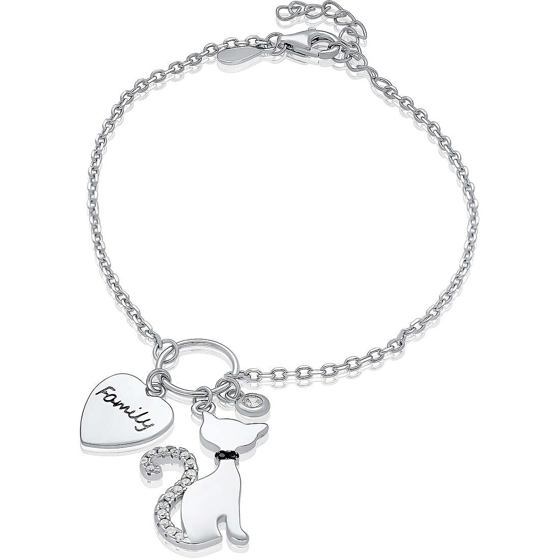 bracelet woman Charms/Beads 925 Silver jewel GioiaPura INS028BR359RHWH