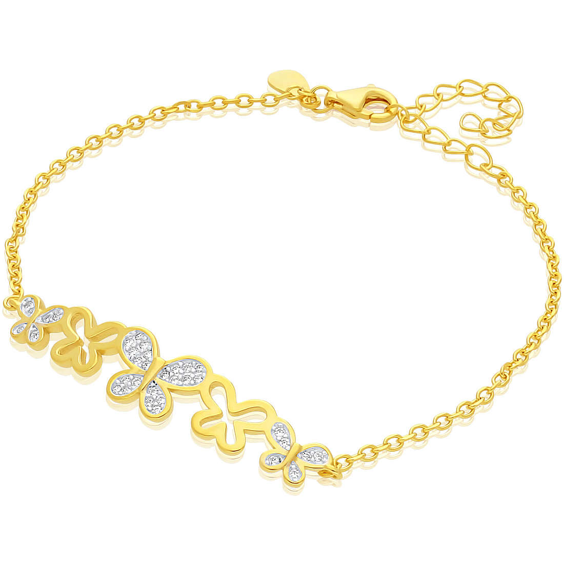 bracelet woman jewellery GioiaPura INS028BR321PLWH